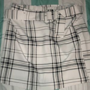 Plaid mini skirt